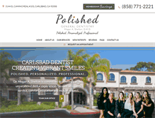 Tablet Screenshot of carlsbaddentistry.com